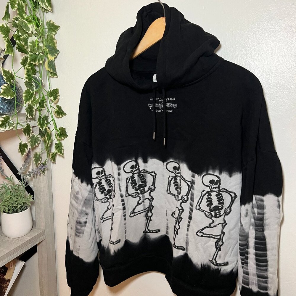 Disney Skeleton Dance Tie Dye Hoodie Size M